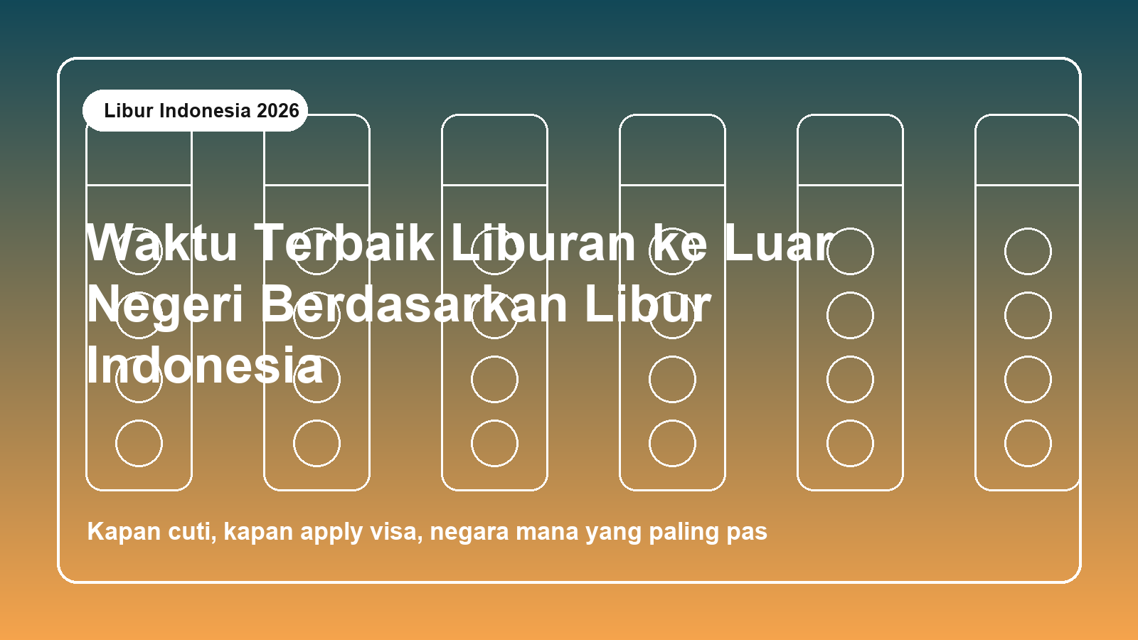 Waktu Terbaik Liburan ke Luar Negeri Berdasarkan Libur Indonesia 2026